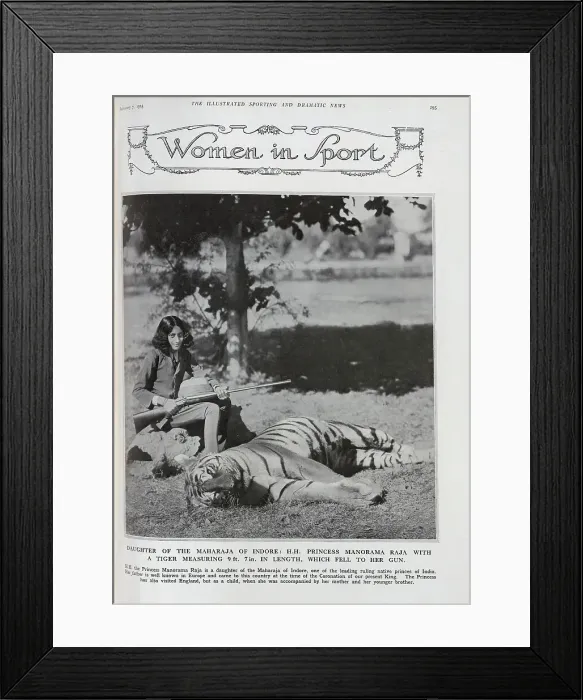 Framed Print : The Princess and the Tiger Framed Print : The Princess and the Tiger