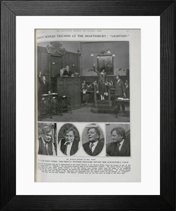 Framed Print : Horace Hodges in Lightnin Framed Print : Horace Hodges in Lightnin