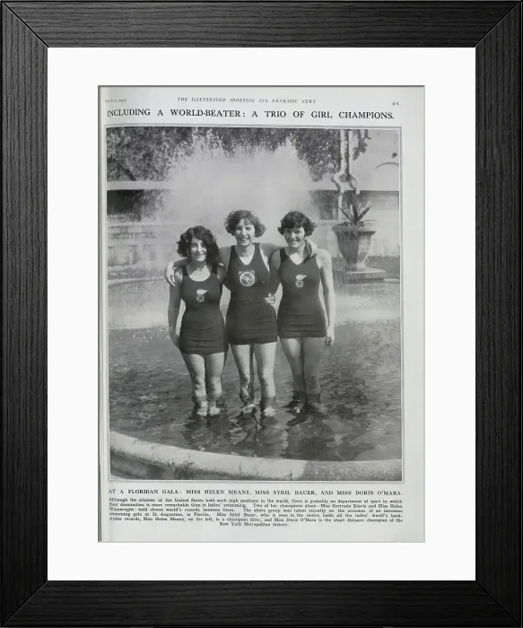 Framed Print : Three Swimmers Framed Print : Three Swimmers