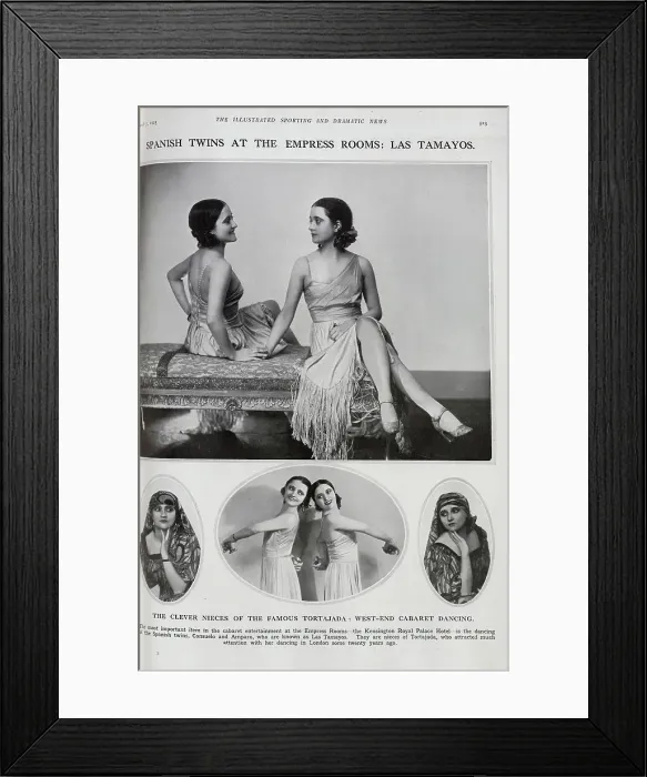 Framed Print : Las Tamayos, Dancing Twins Framed Print : Las Tamayos, Dancing Twins