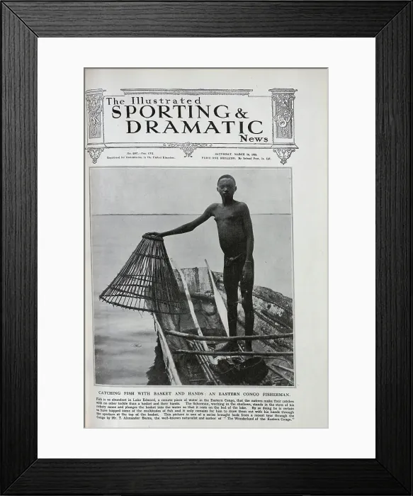 Framed Print : Eastern Congo Fisherman