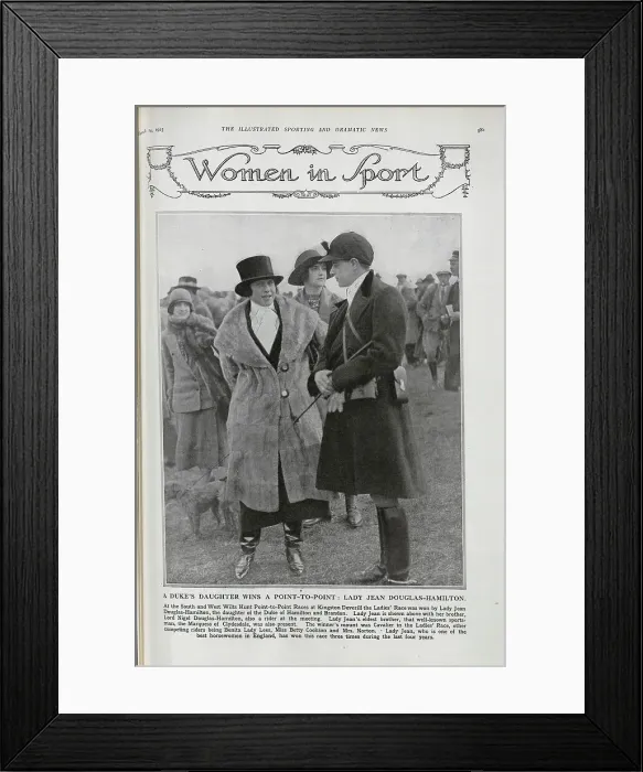 Framed Print : Lady Jean and Lord Nigel Douglas-Hamilton Framed Print : Lady Jean and Lord Nigel Douglas-Hamilton