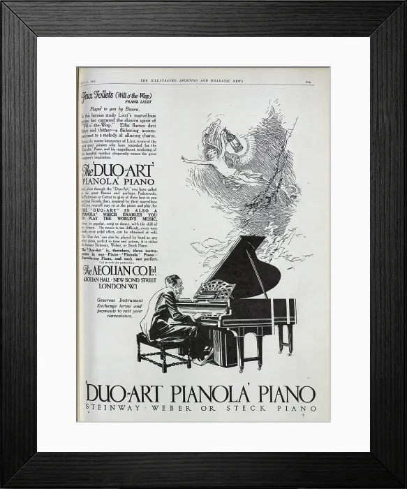 Framed Print : Piano Advertisement Framed Print : Piano Advertisement