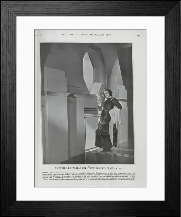 Framed Print : Frances Dee Framed Print : Frances Dee