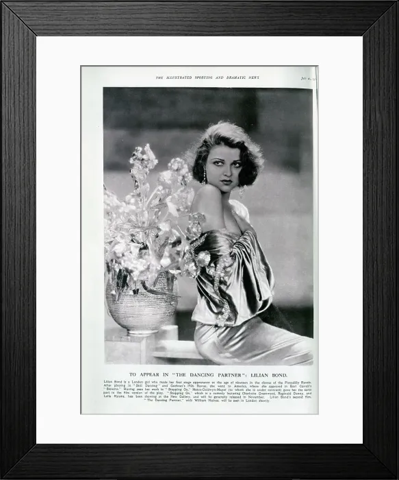 Framed Print : Lilian Bond Framed Print : Lilian Bond