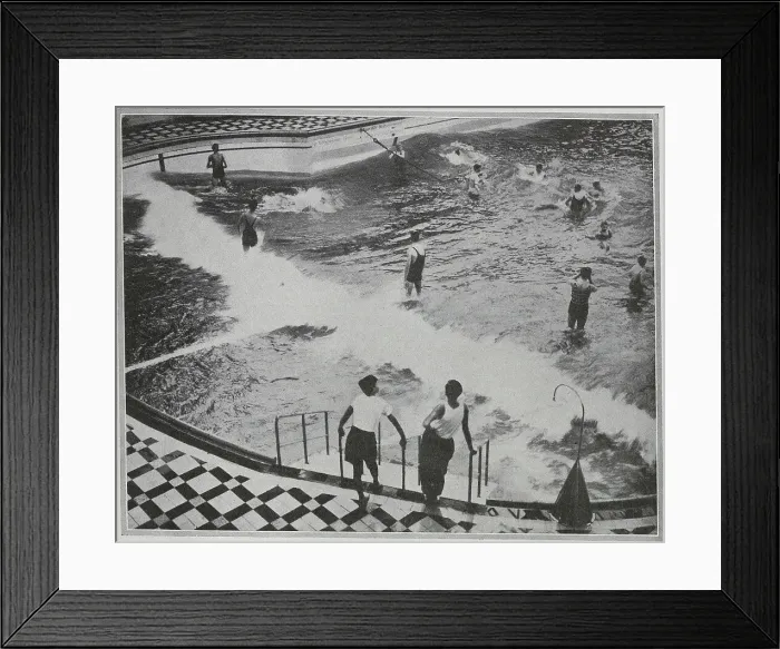 Framed Print : Luna Park Bathers Framed Print : Luna Park Bathers