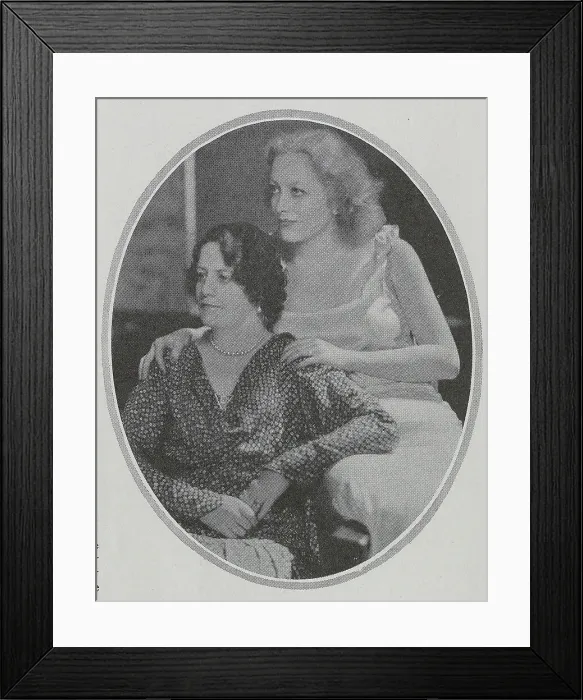 Framed Print : Joan Crawford and Mother Framed Print : Joan Crawford and Mother