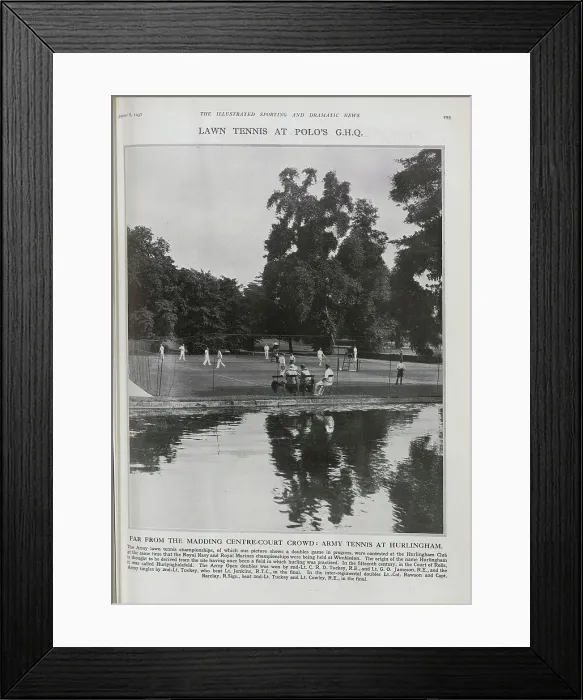 Framed Print : Tennis at Hurlingham Framed Print : Tennis at Hurlingham