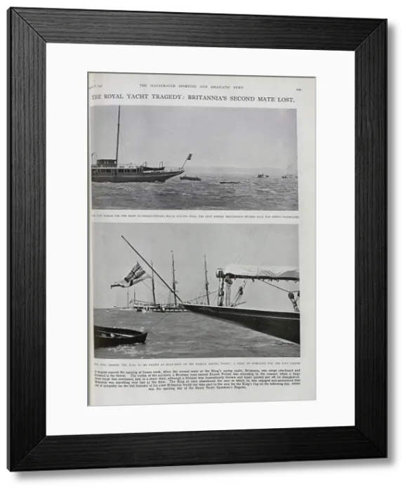 Framed Print : Fatality on the Royal Yacht Britannia Framed Print : Fatality on the Royal Yacht Britannia