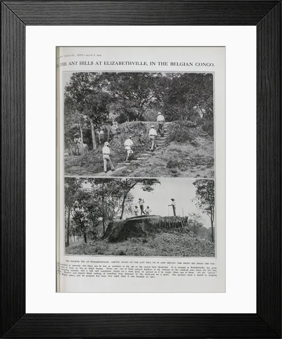 Framed Print : Golfing in the Congo Framed Print : Golfing in the Congo