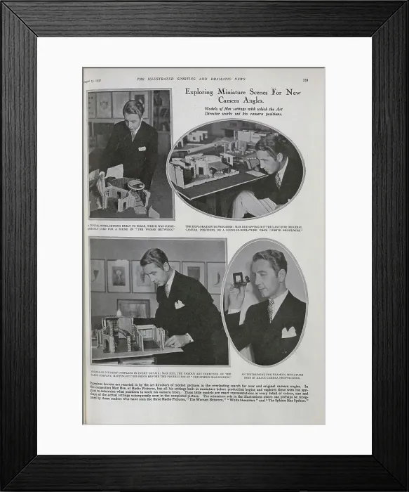 Framed Print : Miniature Film Sets Framed Print : Miniature Film Sets