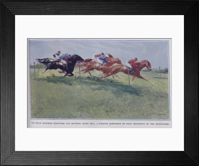 Framed Print : Horserace Action Framed Print : Horserace Action