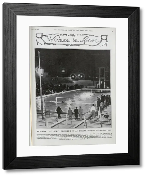 Framed Print : Water Polo By Night Framed Print : Water Polo By Night