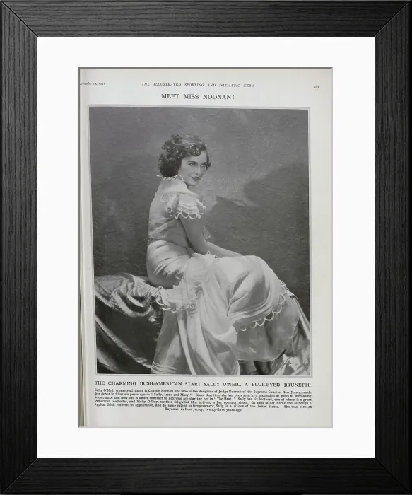 Framed Print : Sally O'Neil Framed Print : Sally O'Neil