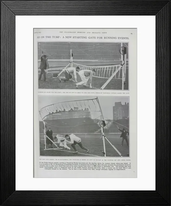 Framed Print : Innovative Starting Gate Framed Print : Innovative Starting Gate