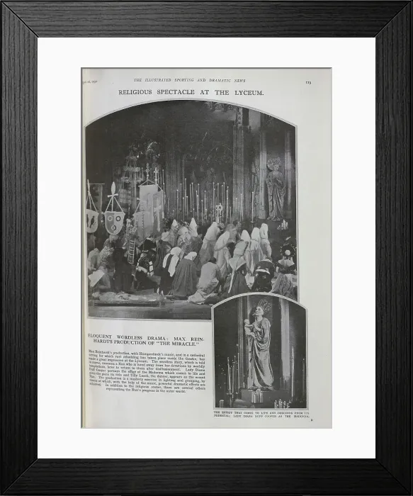 Framed Print : The Miracle at the Lyceum Theatre Framed Print : The Miracle at the Lyceum Theatre