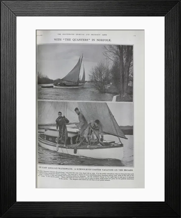 Framed Print : Yachting in the Norfolk Broads Framed Print : Yachting in the Norfolk Broads