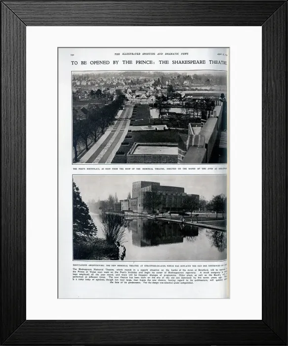Framed Print : Shakespeare Memorial Theatre Framed Print : Shakespeare Memorial Theatre