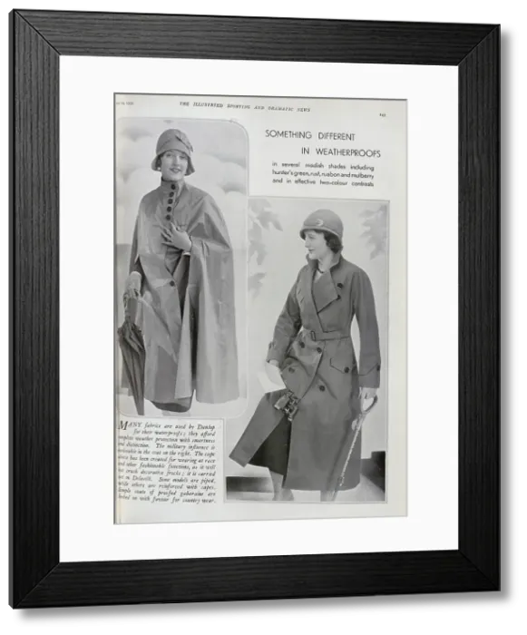 Framed Print : Advert for Dunlop Raincoats Framed Print : Advert for Dunlop Raincoats