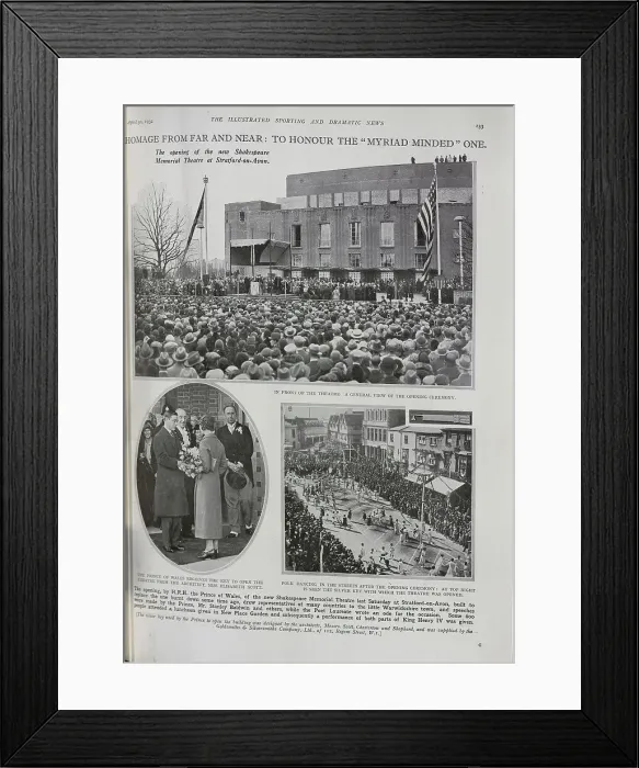 Framed Print : Shakespeare Memorial Theatre Framed Print : Shakespeare Memorial Theatre