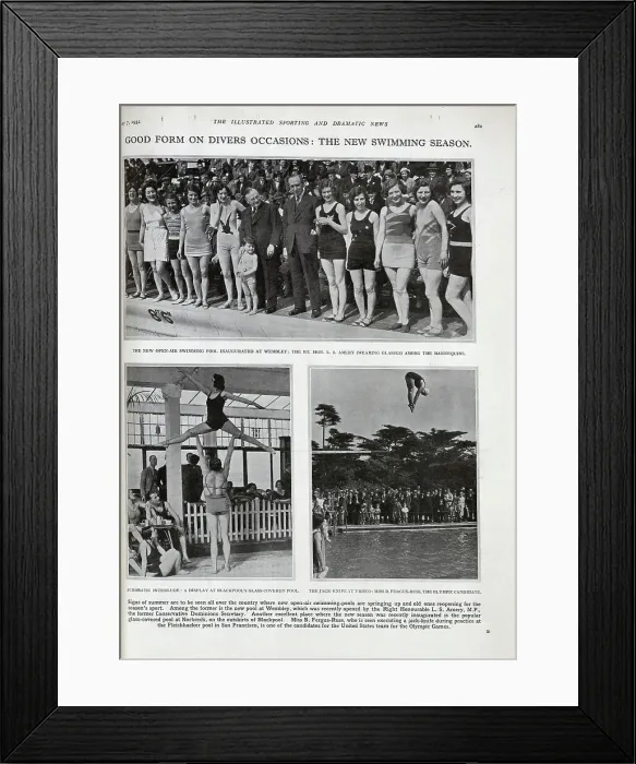 Framed Print : Swimming Season Framed Print : Swimming Season