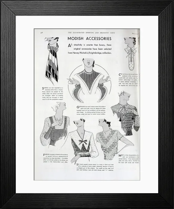 Framed Print : Modish Accessories Framed Print : Modish Accessories