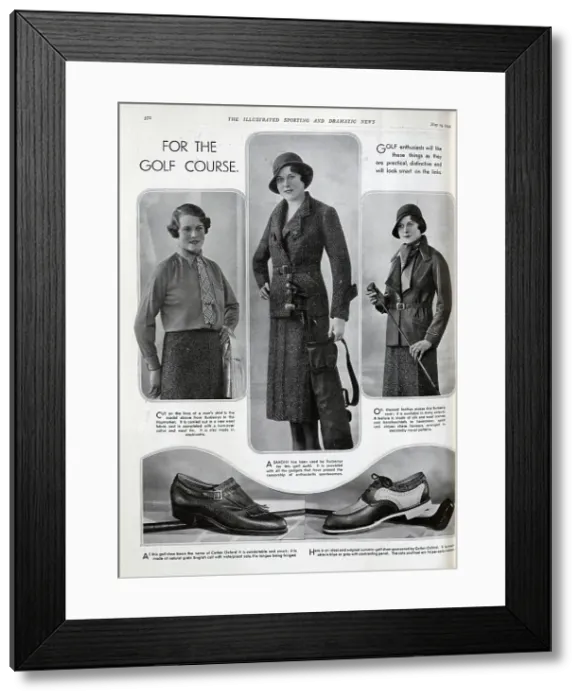 Framed Print : Golf Fashions Framed Print : Golf Fashions
