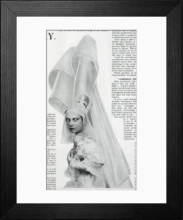 Framed Print : Tilly Losch Framed Print : Tilly Losch