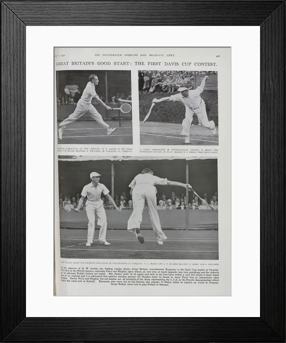 Framed Print : Davis Cup Tennis Framed Print : Davis Cup Tennis