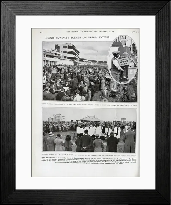 Framed Print : Derby Sunday Framed Print : Derby Sunday
