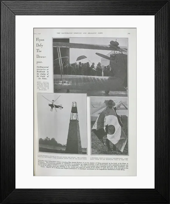 Framed Print : Brooklands Flying Display Framed Print : Brooklands Flying Display