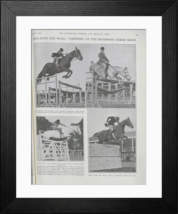Framed Print : Richmond Horse Show Framed Print : Richmond Horse Show