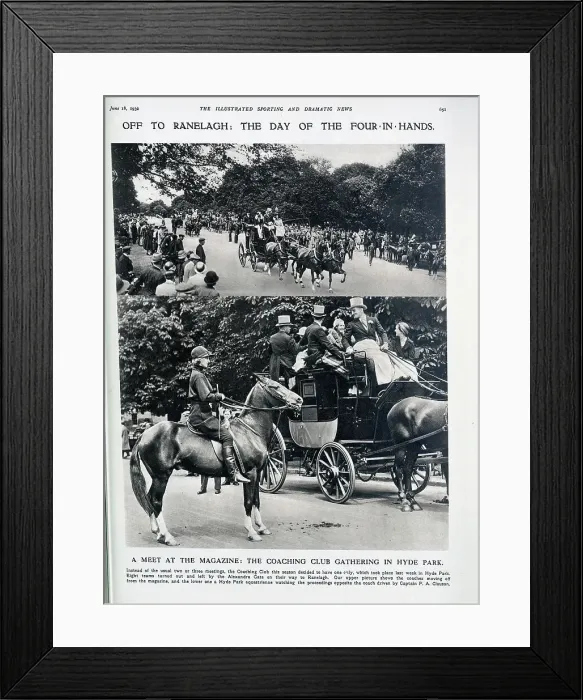 Framed Print : Coaching Club Framed Print : Coaching Club