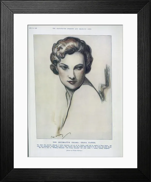 Framed Print : Diana Napier, Actress Framed Print : Diana Napier, Actress
