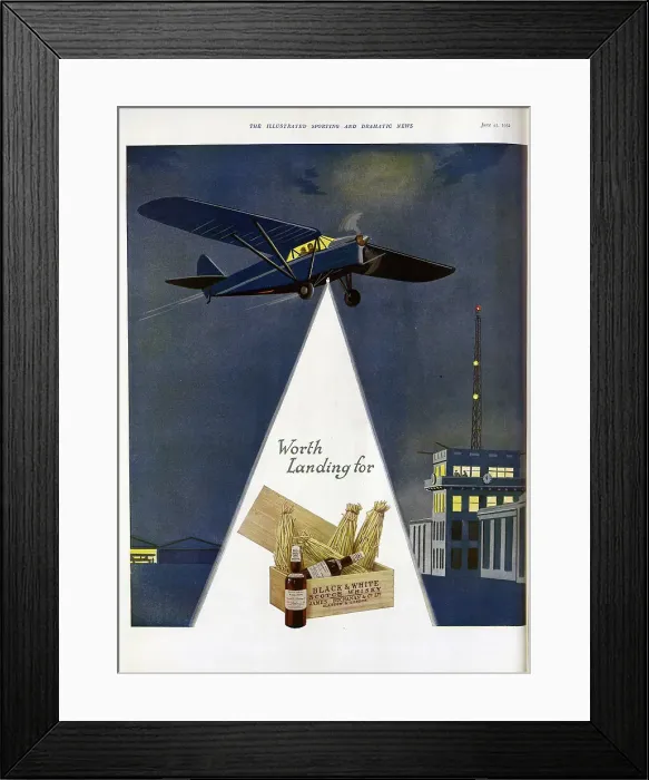Framed Print : Advert for James Buchanan Whisky Framed Print : Advert for James Buchanan Whisky