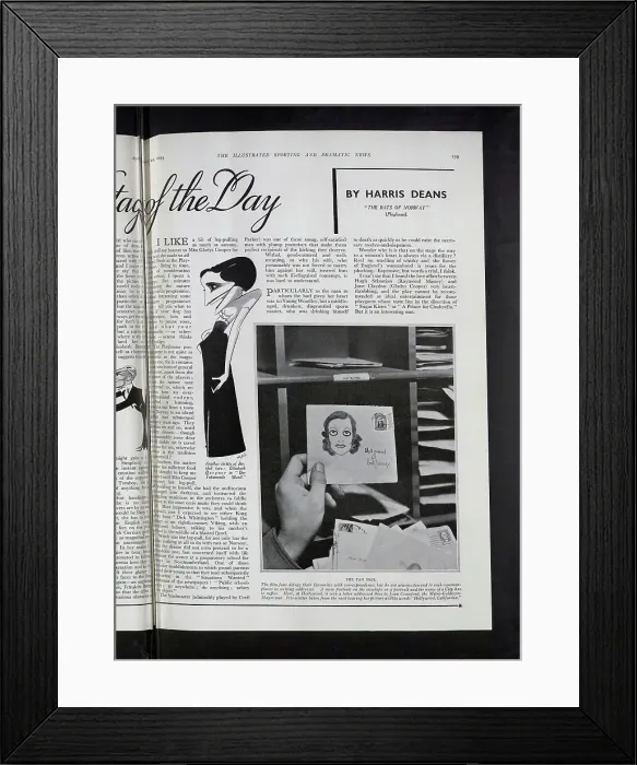 Framed Print : Joan Crawford Fan Mail Framed Print : Joan Crawford Fan Mail