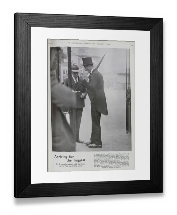 Framed Print : Douglas Jardine, England Cricket Captain Framed Print : Douglas Jardine, England Cricket Captain