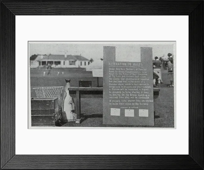 Framed Print : Sign at Gleneagles Framed Print : Sign at Gleneagles