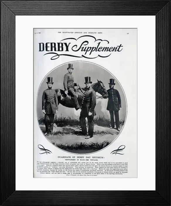 Framed Print : Epsom Policemen in the 1860s Framed Print : Epsom Policemen in the 1860s