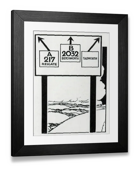 Framed Print : New Road Sign Framed Print : New Road Sign