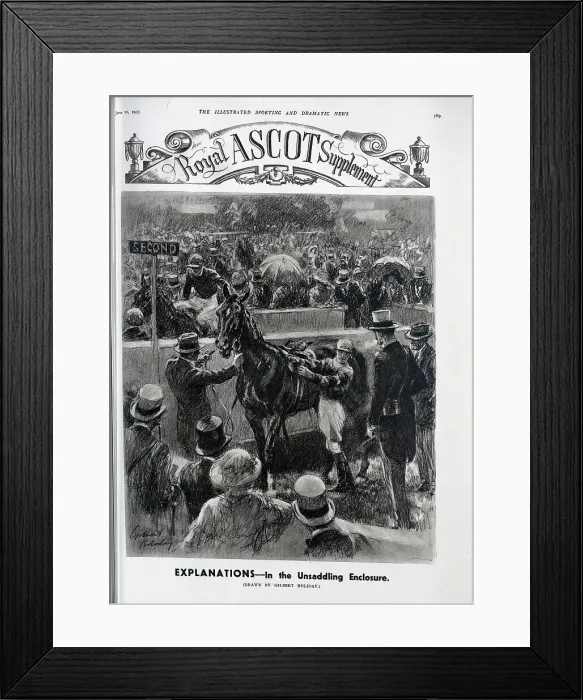 Framed Print : Unsaddling Enclosure at Ascot Framed Print : Unsaddling Enclosure at Ascot