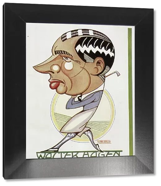 Walter Hagen Caricature