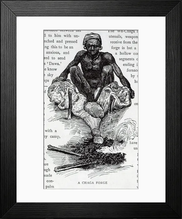 Framed Print : A Chaga Forge of the Maasai Framed Print : A Chaga Forge of the Maasai