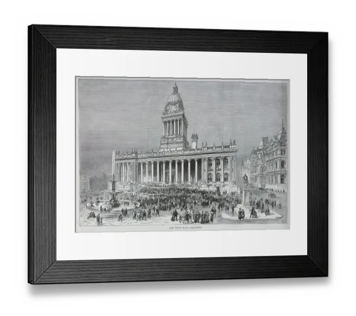 Framed Print : Leeds Town Hall, Exterior