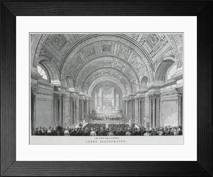 Framed Print : Leeds Town Hall, Interior Framed Print : Leeds Town Hall, Interior