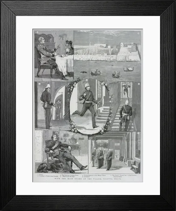 Framed Print : The Main Guard of the Palace, Valetta, Malta Framed Print : The Main Guard of the Palace, Valetta, Malta