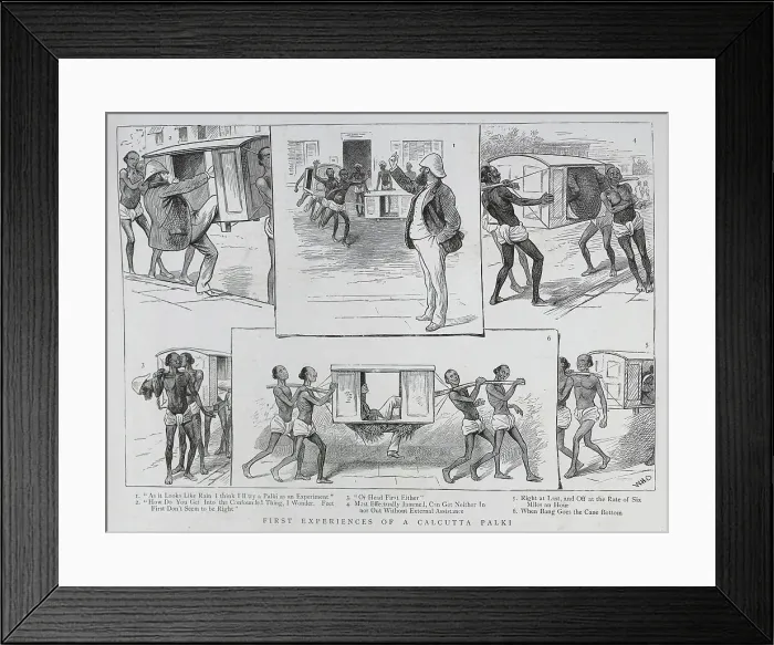 Framed Print : First Experiences of a Calcutta Palki Framed Print : First Experiences of a Calcutta Palki
