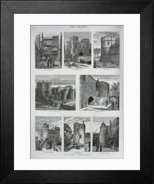 Framed Print : The Tower of London, Exterior Views Framed Print : The Tower of London, Exterior Views