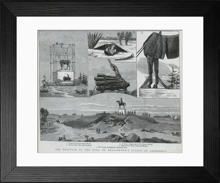 Framed Print : Statue of the Duke of Wellington, Aldershot Framed Print : Statue of the Duke of Wellington, Aldershot
