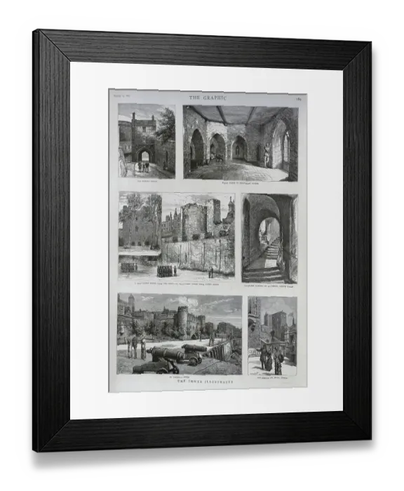 Framed Print : The Tower of London, Various Views Framed Print : The Tower of London, Various Views